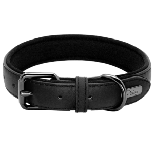 Vadderat läderhalsband Vadderat läderhalsband