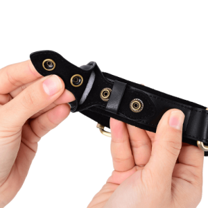 Läderhundhalsband med Säker Airtag-Hållare