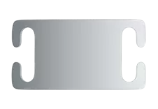 Silver Hund Id-bricka Slide-On